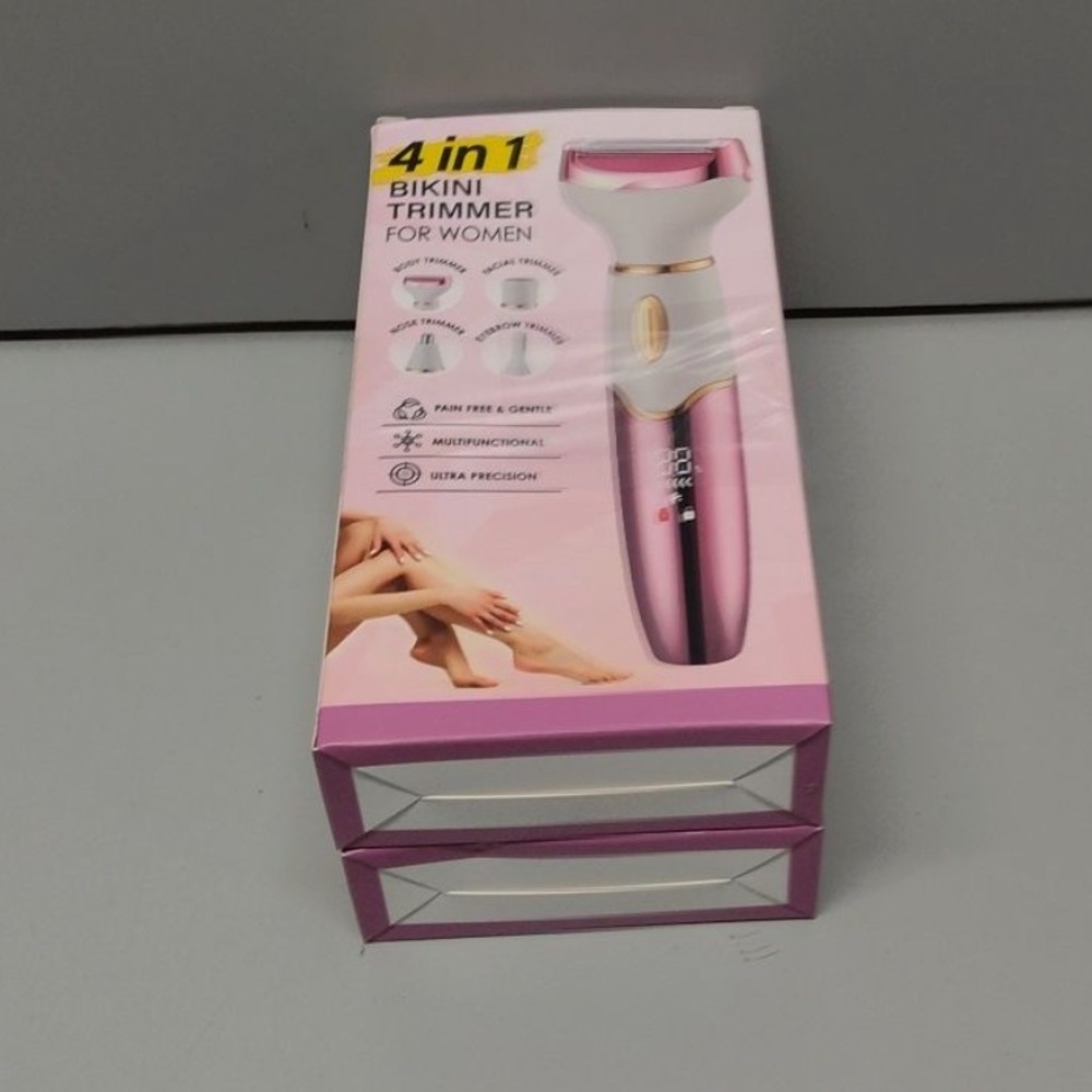 Bikini Trimmer Rechargeable Waterproof Body Face Nose Brow Groomer 4 in 1 NEW - Picture 9 of 9